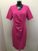 Load image into Gallery viewer, V Neck Short Sleeve Pink Dress - Avalon