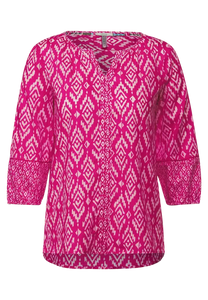 343270- Printed Blouse Raspberry pink- Cecil