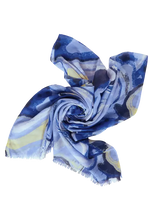 Load image into Gallery viewer, 571849- Blue Marble Print Scarf - Street One