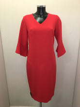 Load image into Gallery viewer, V/Neck Bell SleeveRed Dress- Avalon