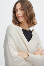 Load image into Gallery viewer, 1465- Fransa Long Cream Cardigan