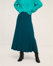Load image into Gallery viewer, 636- Petrol Blue Ribbed Skirt - Surkana