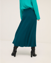Load image into Gallery viewer, 636- Petrol Blue Ribbed Skirt - Surkana
