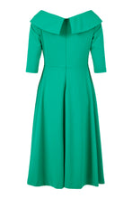 Load image into Gallery viewer, 78599- Green Boatneck Dress - Tia