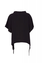 Load image into Gallery viewer, 22145- Black High Neck Placement Print Top - Naya