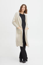 Load image into Gallery viewer, 1465- Fransa Long Cream Cardigan