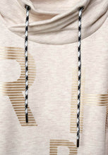 Load image into Gallery viewer, 302189- Beige Sweatshirt with Gold Lettering - Cecil
