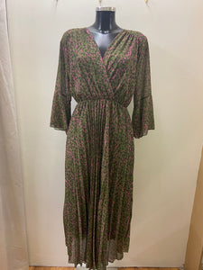 5495 - Olive Print Dress - Kyla