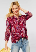Load image into Gallery viewer, 343289- Printed Cherry Red Blouse - Street one