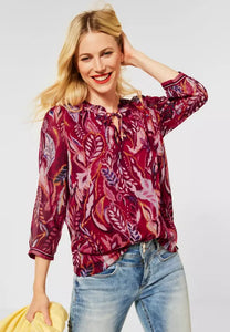 343289- Printed Cherry Red Blouse - Street one