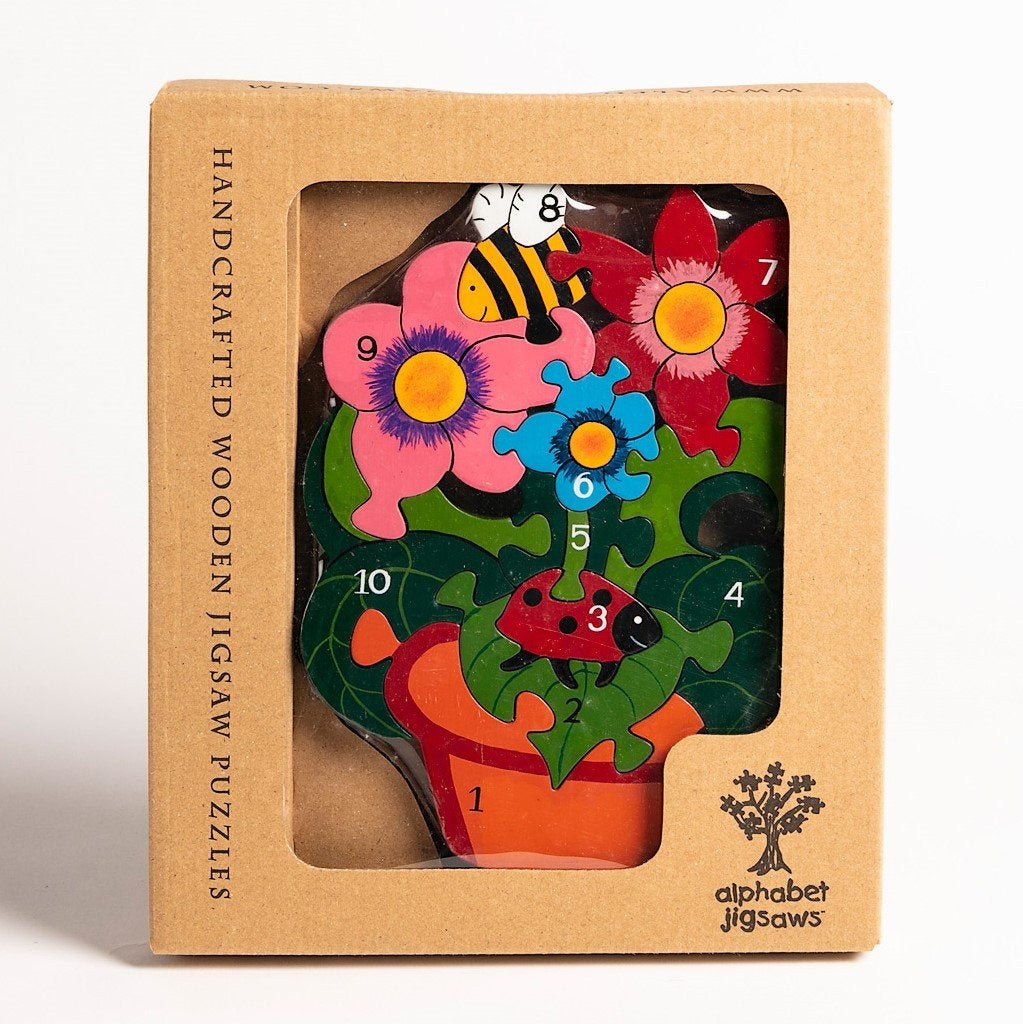 Alphabet Jigsaws- Number Flower Pot Jigsaw
