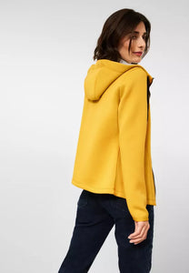 253496 Cecil Scuba Full Zip Hooded Jacket- Mustard