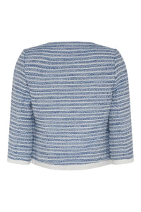 77601- Blue & Cream Jacket - Tia