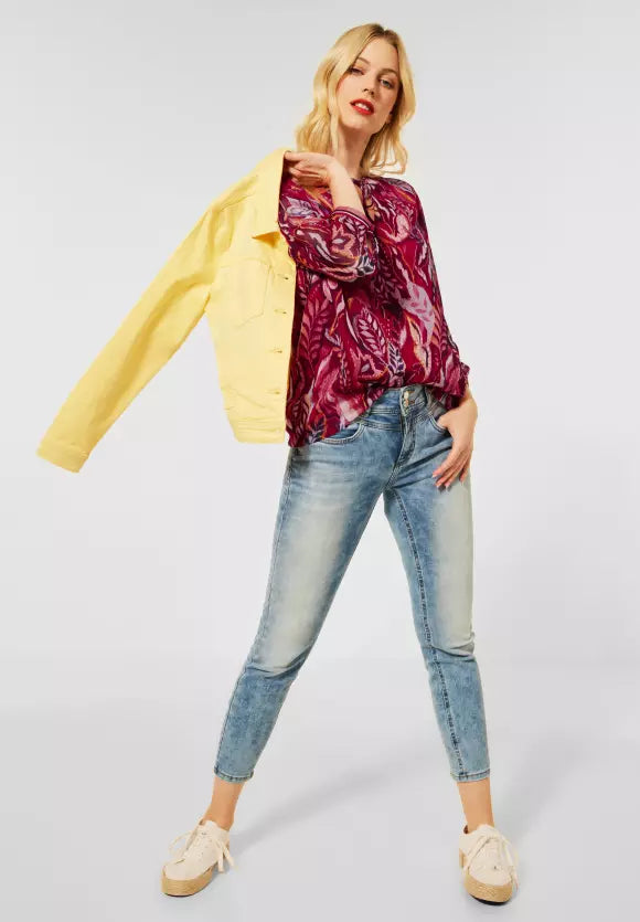 343289- Printed Cherry Red Blouse - Street one