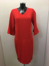 Load image into Gallery viewer, V/Neck Bell SleeveRed Dress- Avalon