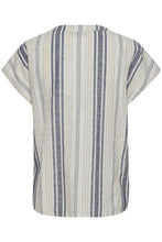 Load image into Gallery viewer, 0688- Short Sleeve Stripe Top- Fransa