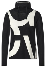 Load image into Gallery viewer, 302174- Black Worded Pullover - Cecil