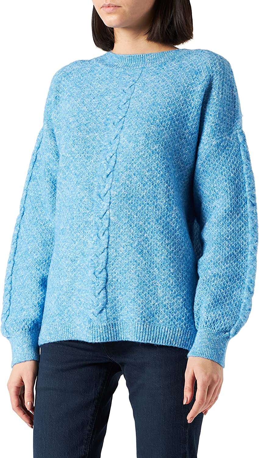 301636- Soft Knit Jumper Blue- Cecil