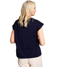 Load image into Gallery viewer, S23119- Geo Print TShirt- Navy Mix- Peruzzi