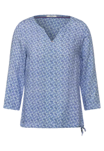343146-Blue Print Blouse - Cecil