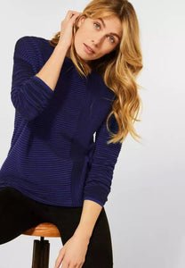 301692- Blue Stripe Jumper - Cecil
