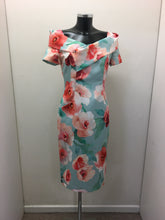 Load image into Gallery viewer, Coral/ Mint Rose Print Dress - Kate Cooper