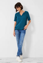 Load image into Gallery viewer, 343839- Teal Blue Blouse - Cecil