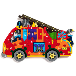 Alphabet Fire Engine - Alphabet Jigsaws