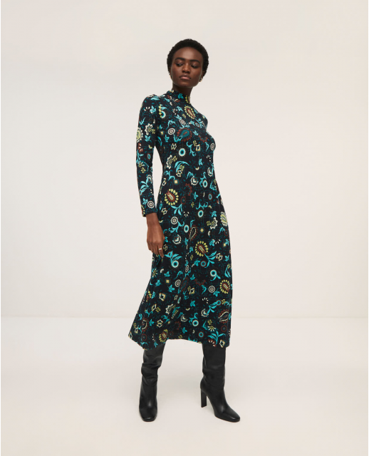 713- Turtleneck Dress - Surkana