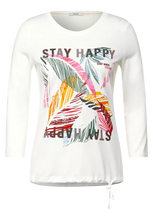 Load image into Gallery viewer, 799 3/4 Sleeve Print Top ‘Stay Happy’ Cecil