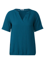 Load image into Gallery viewer, 343839- Teal Blue Blouse - Cecil