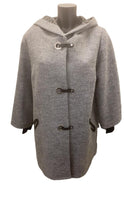 Load image into Gallery viewer, 140 - Grey Hooded Wool Coat - Ora