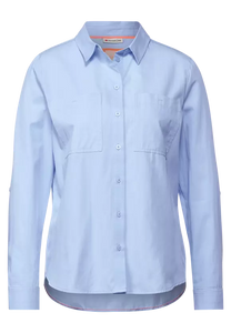 343024- Sky Blue Cotton Shirt - Street One