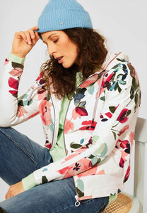 317385- White Floral Jacket - Cecil