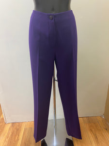 V3704- Purple Sarah Trousers - Via Veneto