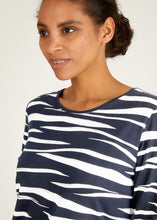 Load image into Gallery viewer, 311354- Navy Wave Print Top - Rabe