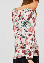 Load image into Gallery viewer, 343003- Floral Print Blouse - White