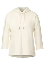Load image into Gallery viewer, 317802- White/Cream Soft Hoodie- Street One