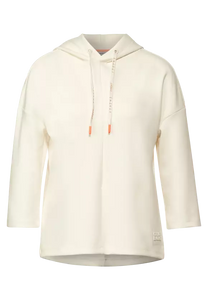 317802- White/Cream Soft Hoodie- Street One