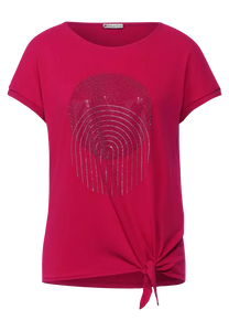 318037-Red T-Shirt with stone detail Street One