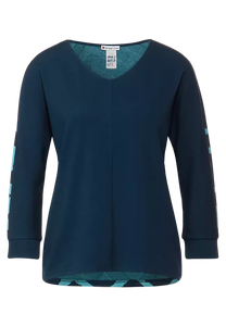 318786- Teal V- Neck Top- Street One