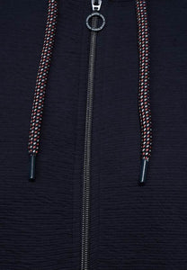317379- Navy Waffle Jacket- Cecil