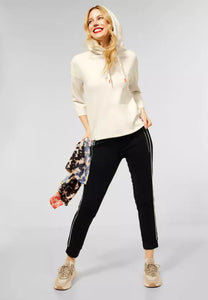 317802- White/Cream Soft Hoodie- Street One