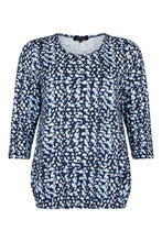 Load image into Gallery viewer, 6567- Blue Print Top - Sunday