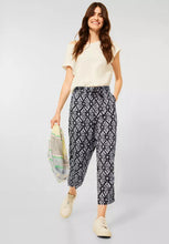 Load image into Gallery viewer, 375222- Casual Fit Print Trousers - Cecil