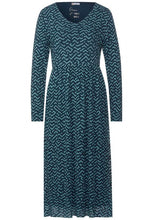 Load image into Gallery viewer, 143399-Teal Mesh Print Dress- Street One