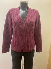 Load image into Gallery viewer, 1249-  Winter Berry Zip Jacket - Fransa
