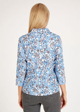 Load image into Gallery viewer, 112364- Blue Print Polo Shirt - Rabe