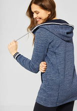 Load image into Gallery viewer, 253358- Cecil Long Hooded Jacket - Deep Blue