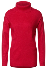Load image into Gallery viewer, 302175- Red Polo Neck Knit Jumper - Cecil